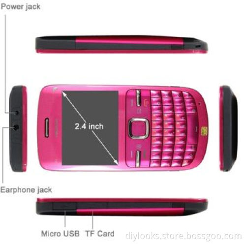 Refurbished Original Nokia C3, Magenta